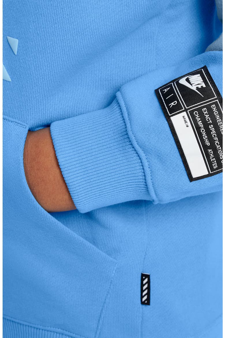 Kids' Air Hoodie, Alternate, color, 412 UNVBLU/WHITE