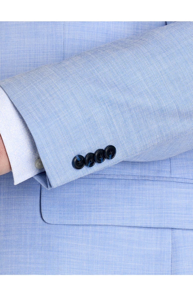 Michael Kors Big & Tall Textured Solid Suit Jacket, Alternate, color, Blue