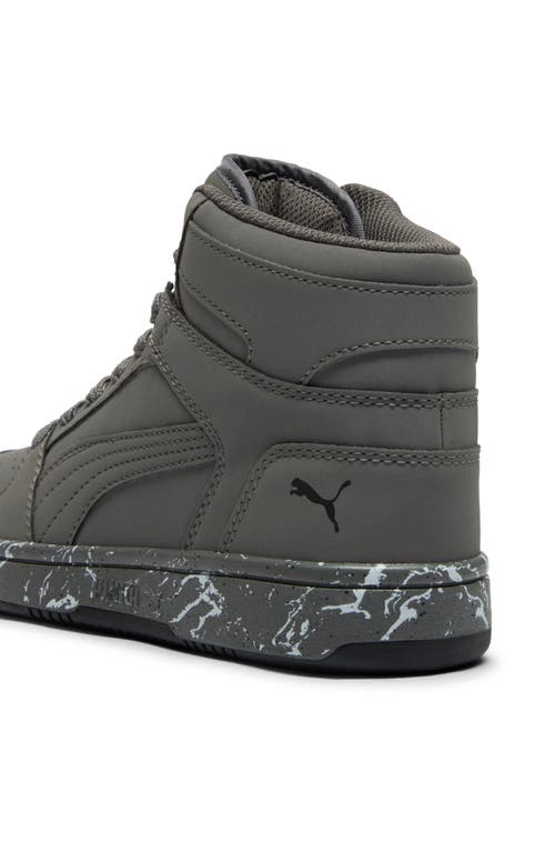 Puma Kids' Rebound Layup High Top Sneaker In Gray