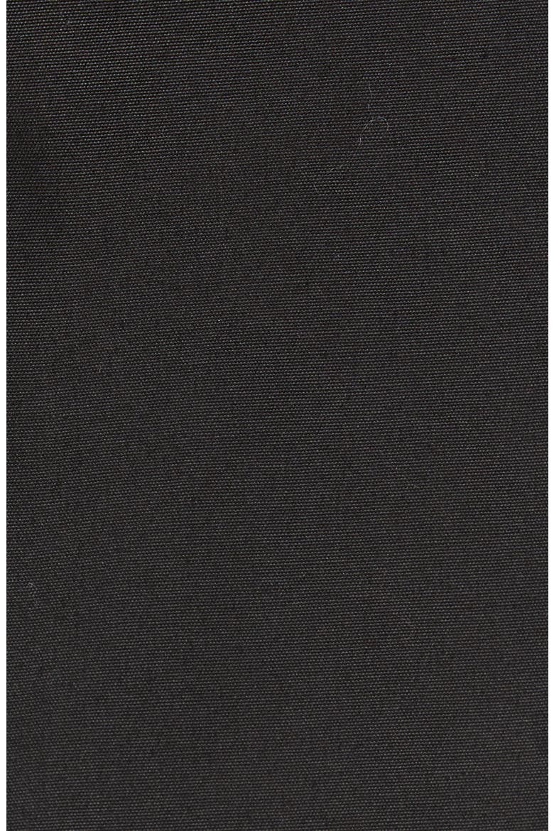 Hook Strap Satin Panel Dress, Alternate, color, BLACK