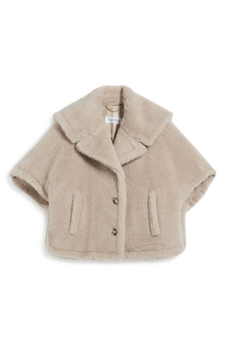 Max Mara Cambusa Alpaca Blend Teddy Jacket, Alternate, color, 