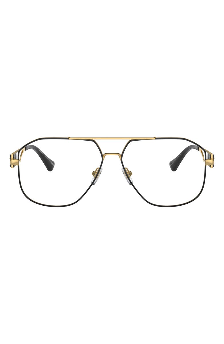 Versace 59mm Pilot Optical Glasses, Main, color, 