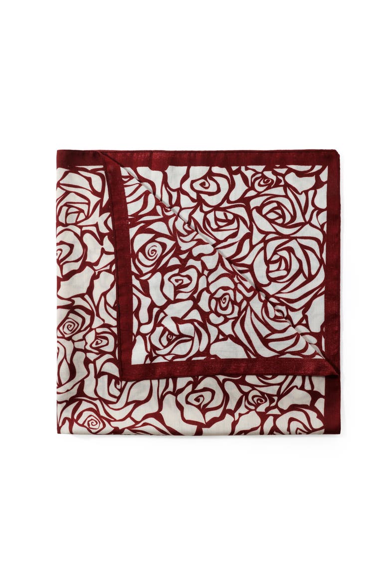The Elodie Scarf, Alternate, color, Red/White