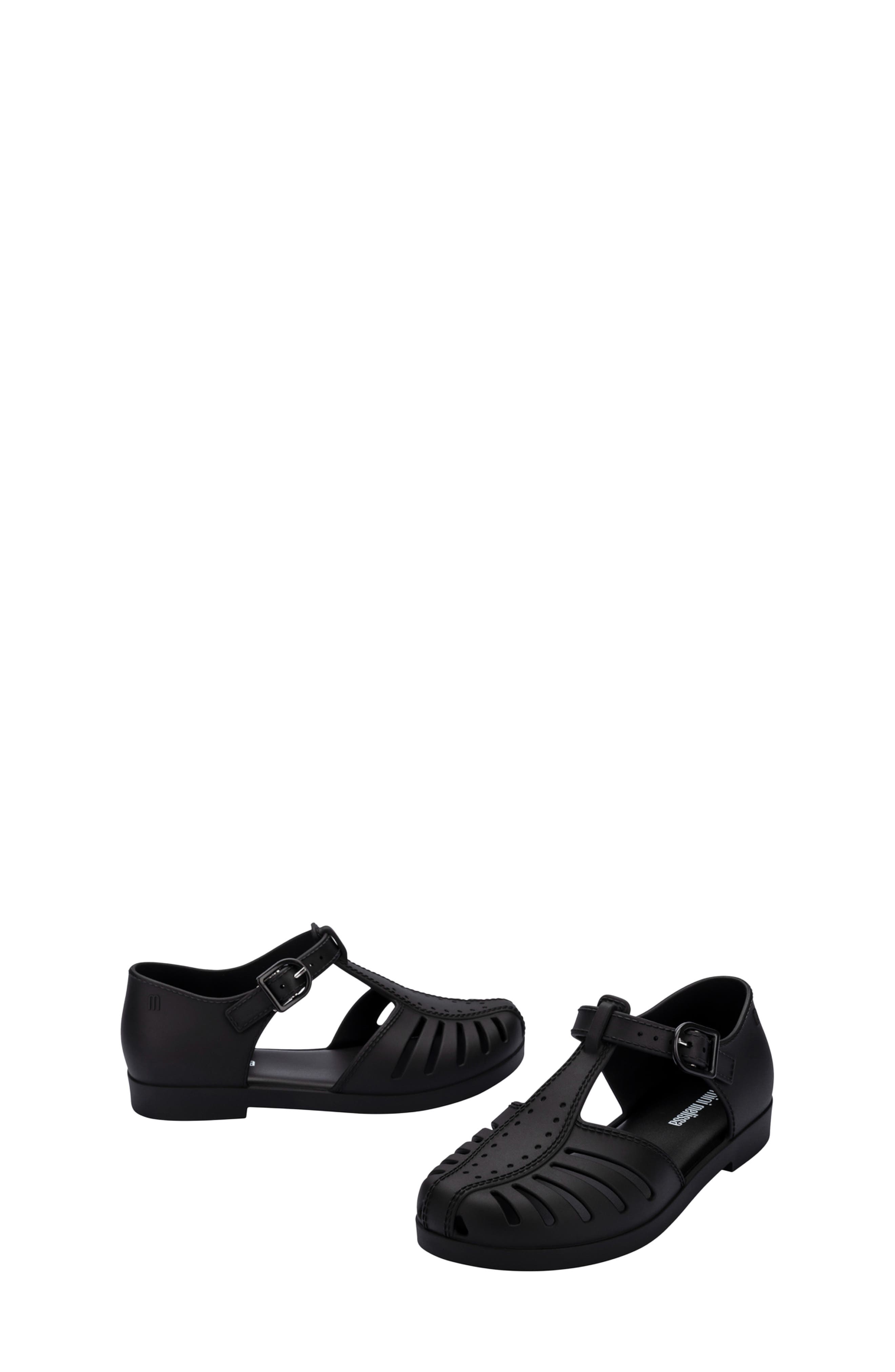 Kids' Aranha Fisherman Sandal, Alternate, color, MATT BLACK