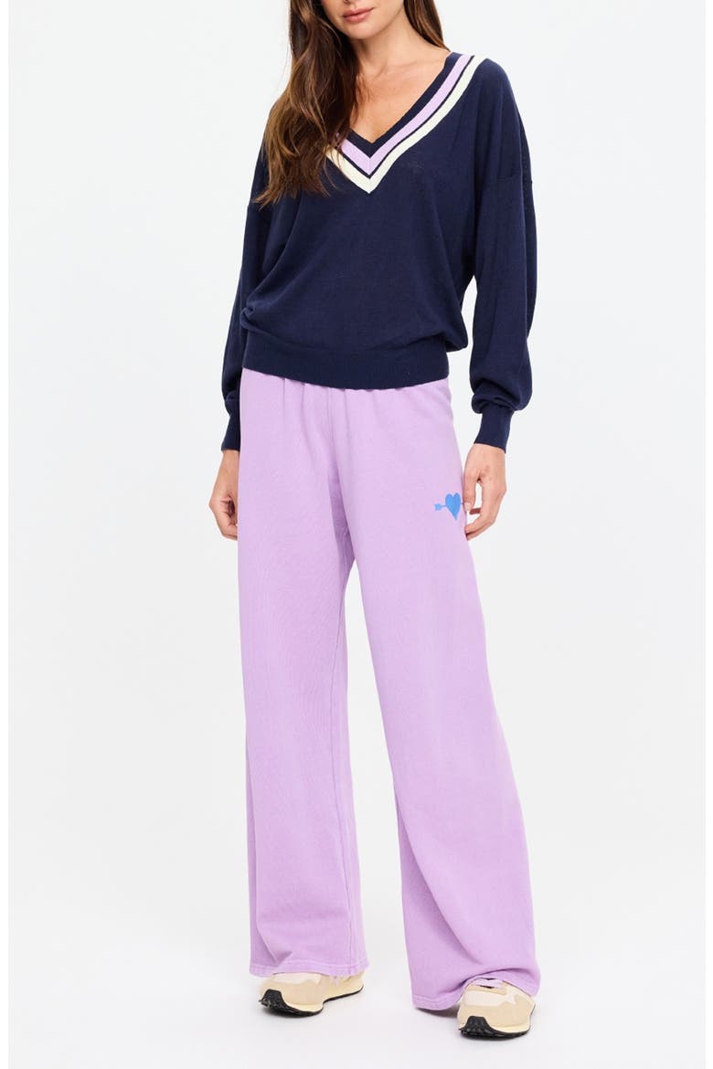 Soul Cal Wide Leg Track Pants, Alternate, color, PURPLE