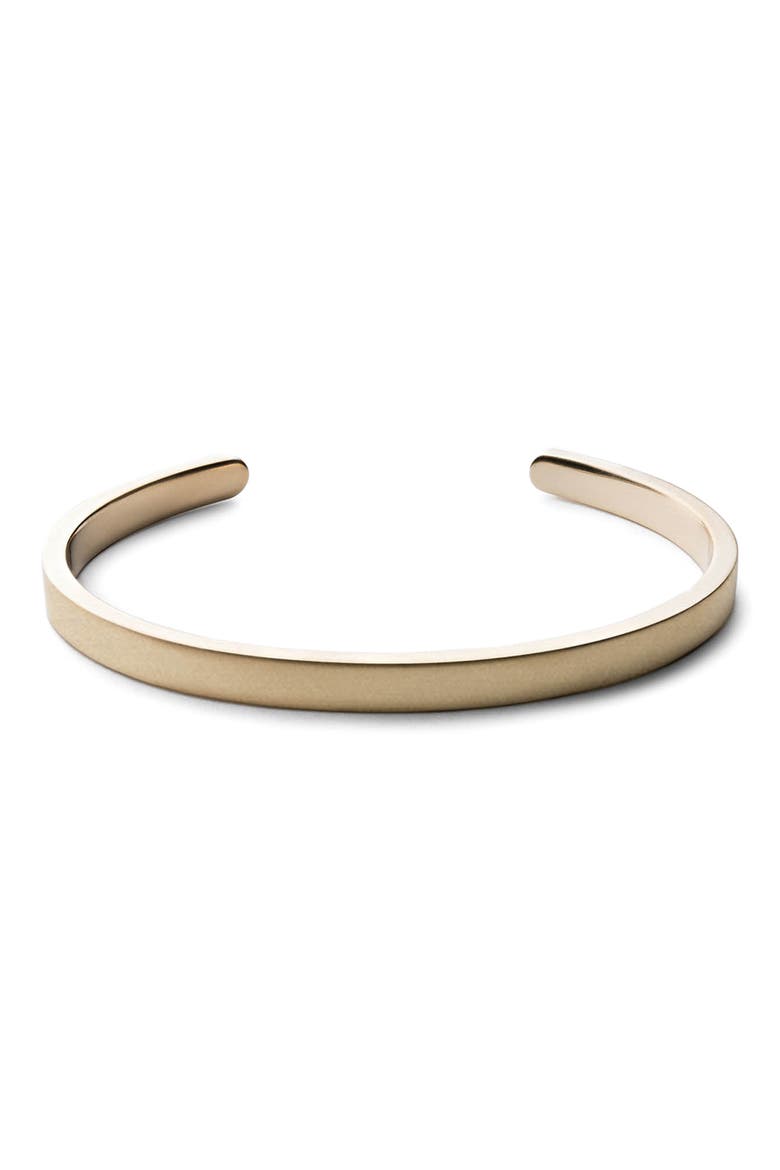 Matte Cuff Bracelet, Main, color, MATTE BRASS