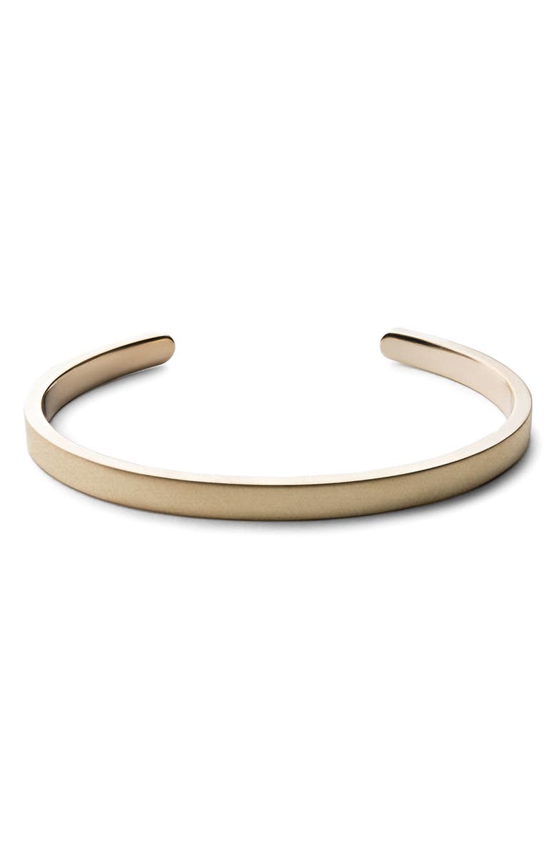 Miansai Matte Cuff Bracelet, Main, color, Matte Brass