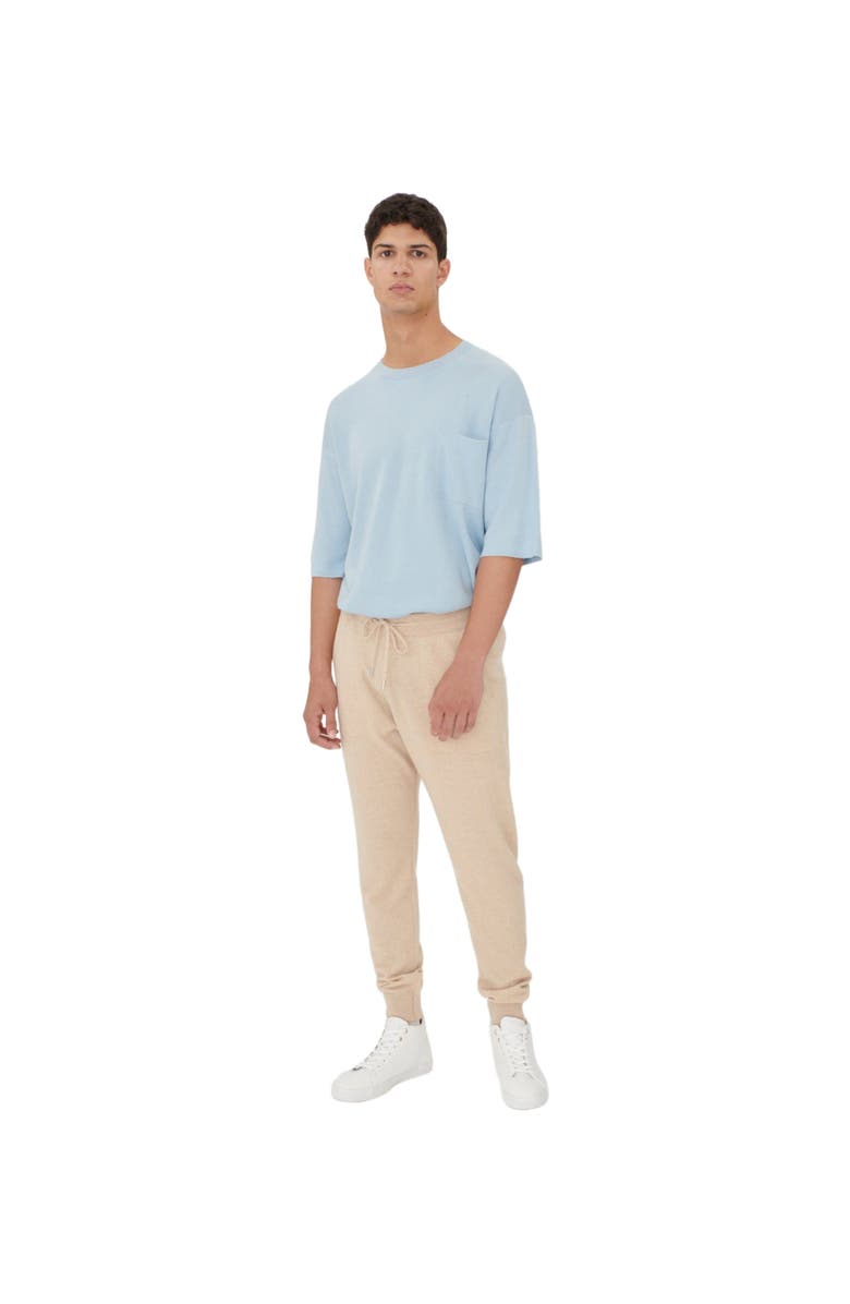 GOBI Mongolian Cashmere Men's Cashmere Jogger, Main, color, Beige