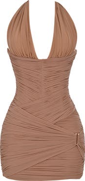HOUSE OF CB Laetitia Stretch Mesh Corset Minidress