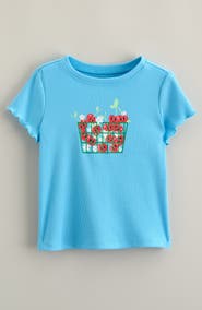 Tucker + Tate Kids' Lettuce Trim Cotton Blend Rib Graphic T-Shirt