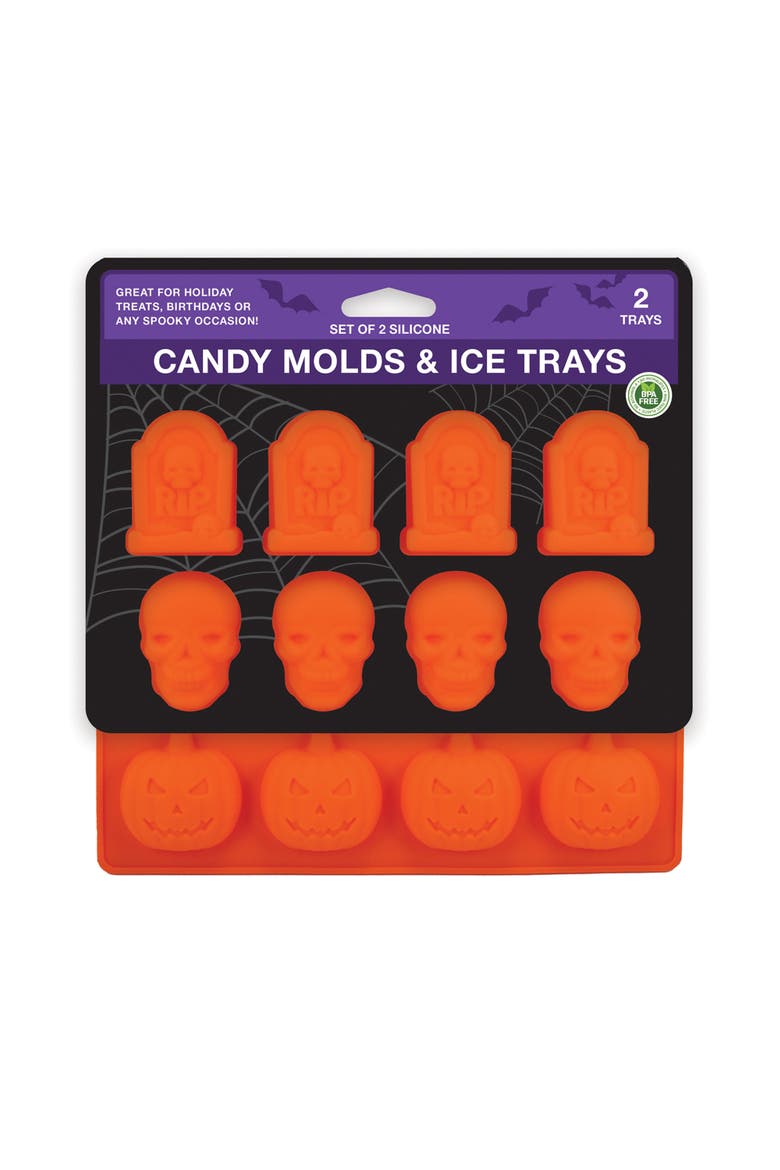MasterPieces s 2-Pack Ice Cube Trays - Halloween, Main, color, Multicolor