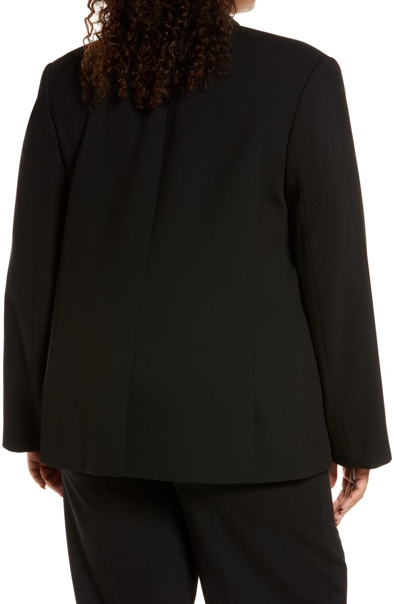 Vince Collarless Wool Blend Blazer, Alternate, color,