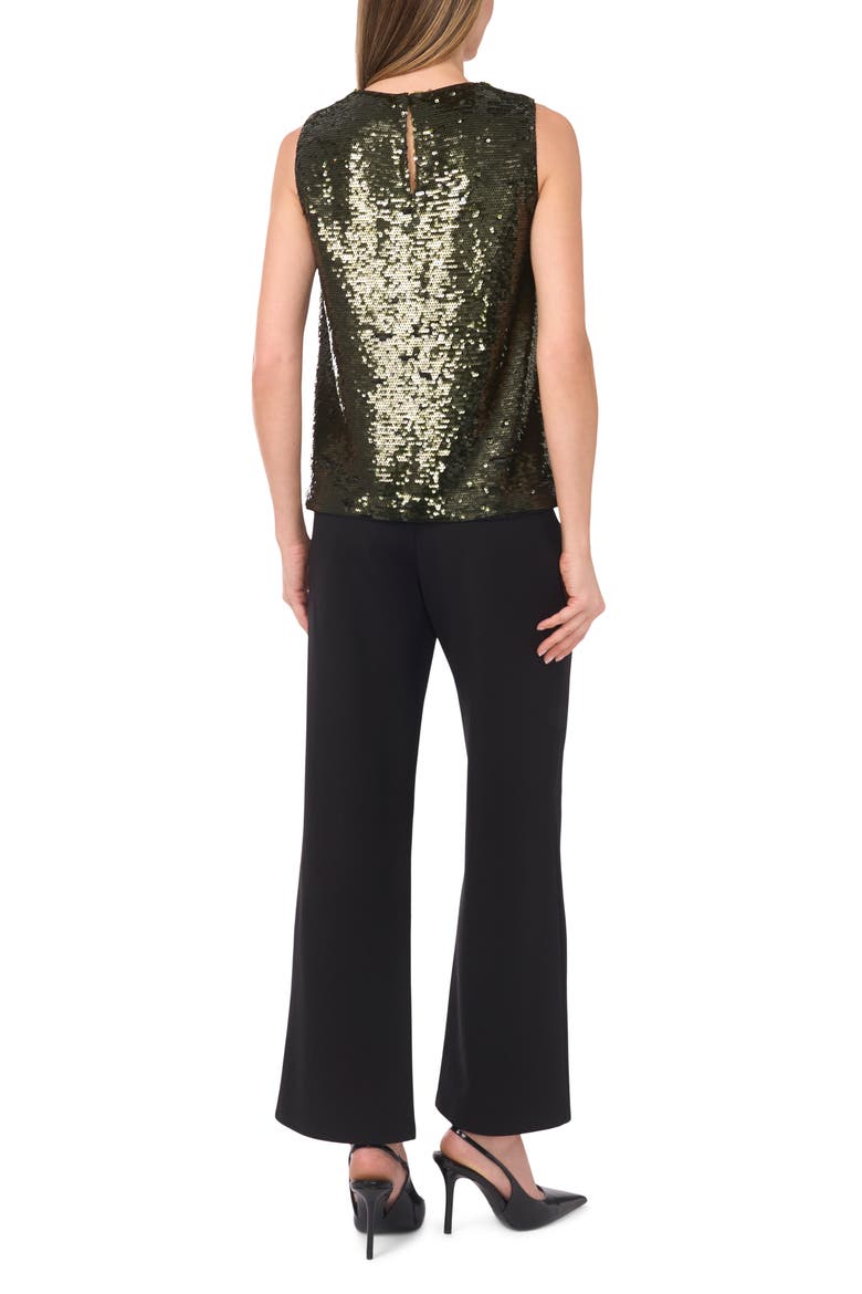 Sequin Shell Top, Alternate, color, KALAMATA