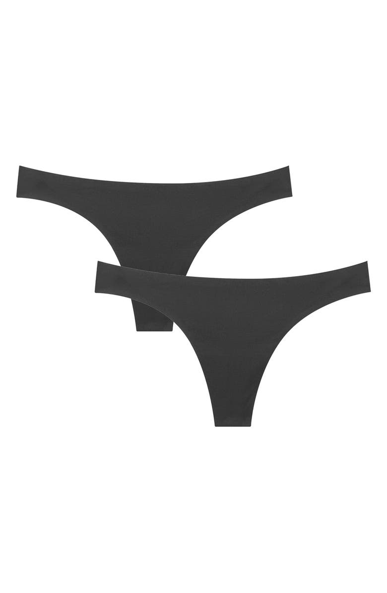 Proof<sup>®</sup> 2-Pack Period & Leak Resistant Everyday Super Light Absorbency Thongs, Main, color, 