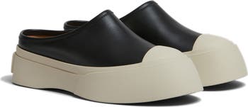 ★MARNI★ Pablo Mule Sneakers Black SNZW018502P272200N99 SNZ Black leather Pablo sabot | Marni