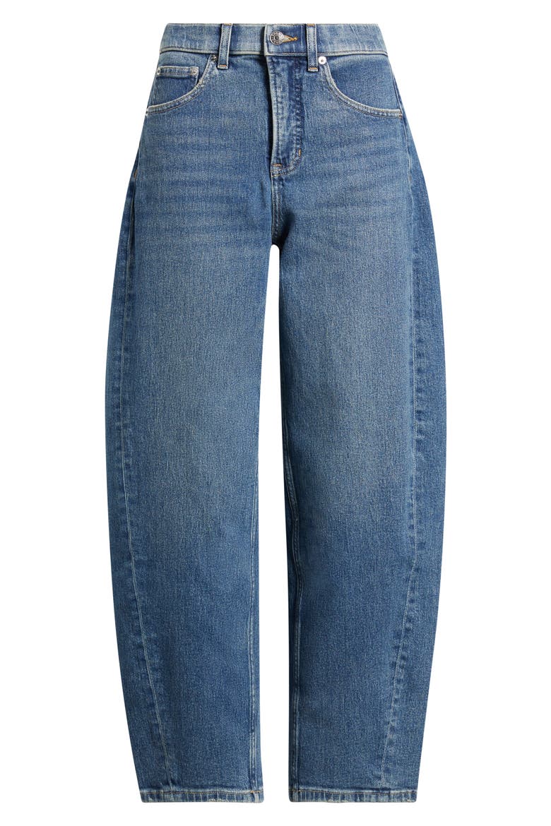 SPANXshape® Authentic 360 Barrel Leg Jeans, Main, color, VINTAGE TINTED