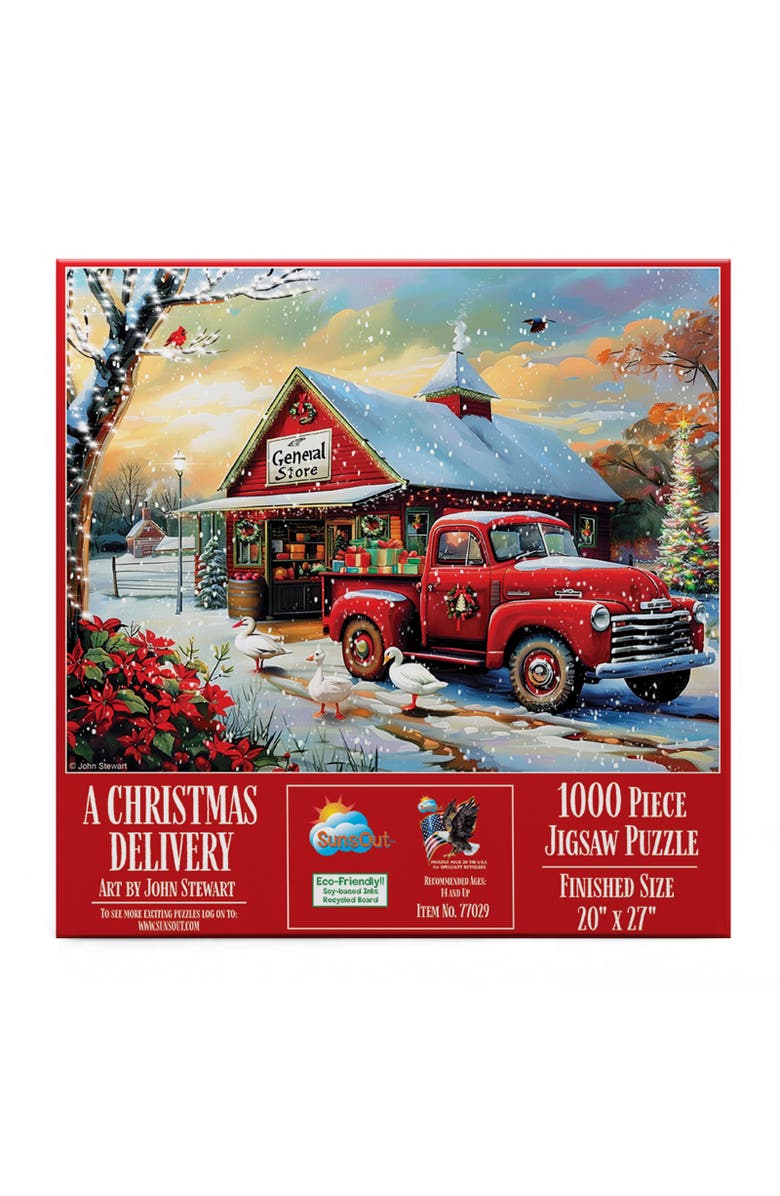Sunsout A Christmas Delivery 1000 piece Jigsaw Puzzle for Adults, Alternate, color, Multicolor