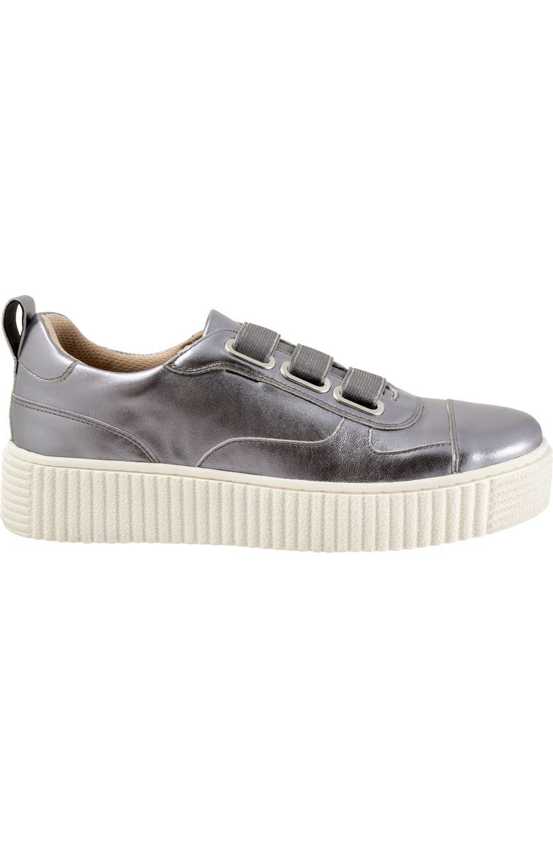 Trotters Bliss Platform Sneaker, Alternate, color, Pewter