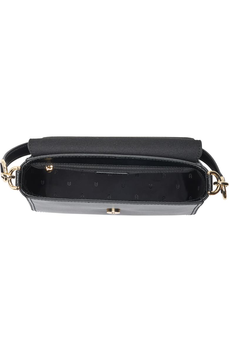 Furla Circe Small Leather Satchel, Alternate, color, Nero