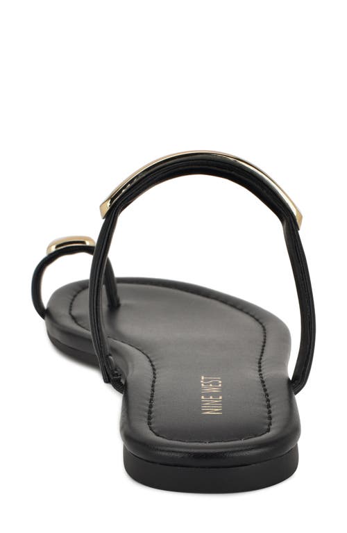 Shop Nine West Balon Slide Sandal In Black