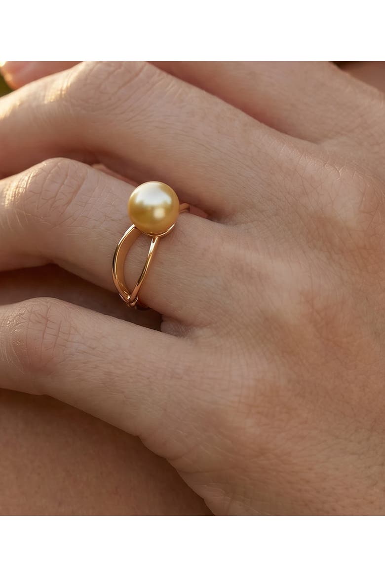 Golden South Sea Pearl Lana Ring, Alternate, color, Yellow Gold