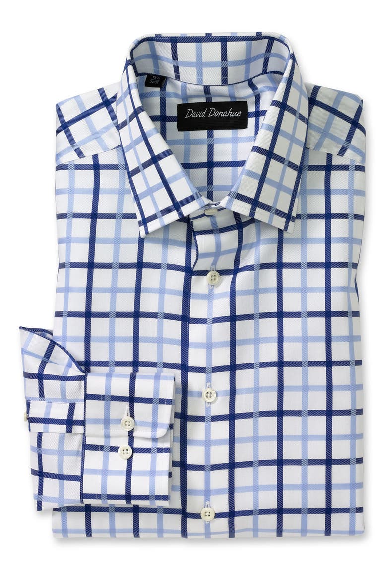 Traditional Fit Dress Shirt, Main, color, BLUE WINDOW PANE
