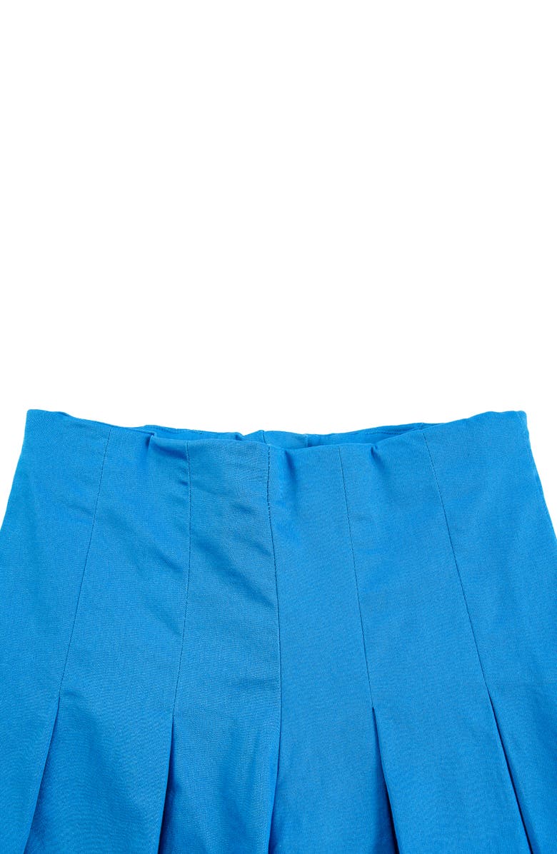 Habitual Girl Kids' Tie Front Smocked Stretch Cotton Shorts Set, Alternate, color, 