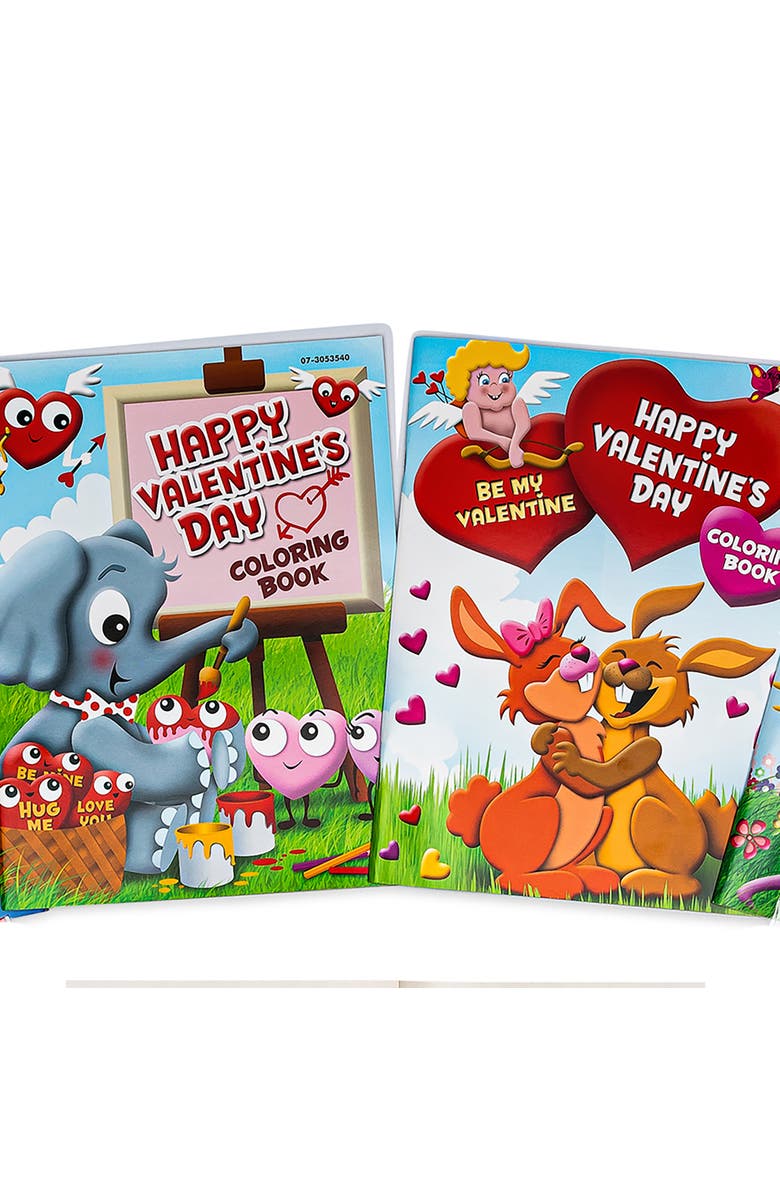 Three Little Twigs Valentine's Coloring Books 8 Piece Bundle Age 3+, Alternate, color, 