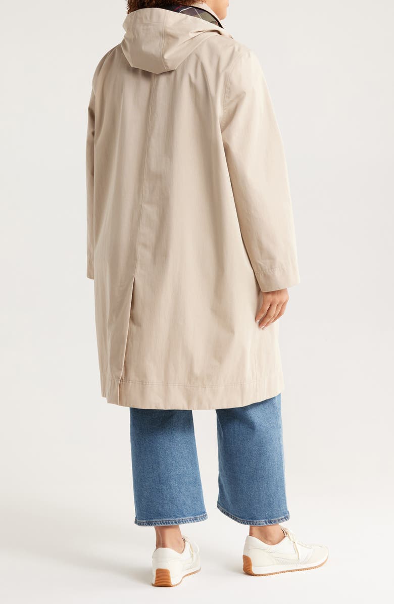 Barbour Hebrides Longline Waterproof Jacket with Removable Hood, Alternate, color, Light Sand