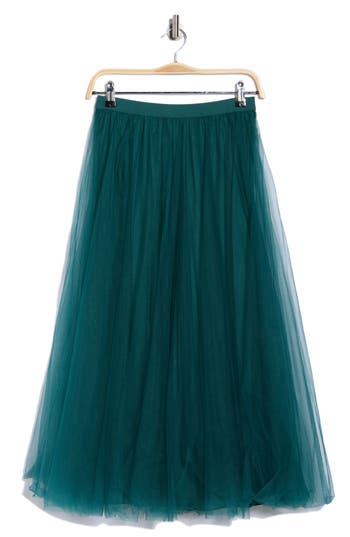 Dr2 By Daniel Rainn Tulle Skirt In Green