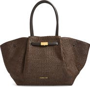 DeMellier The New York East/West Raffia Tote