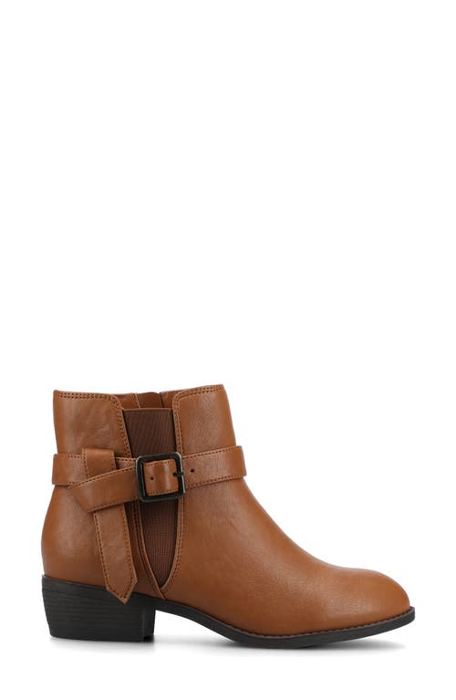 Journee Collection Devina Buckle Boot In Beige