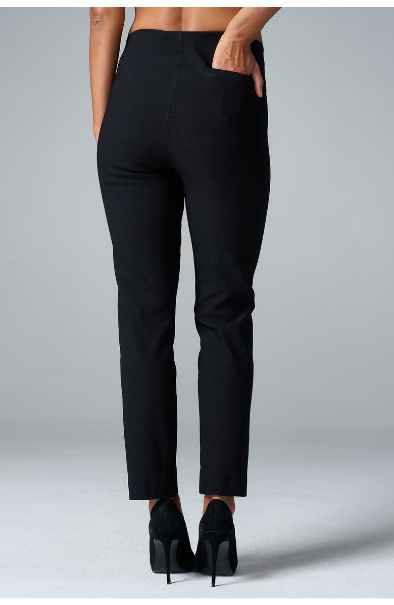 Franne Golde Slim Ankle Stretch Magic Pant, Main, color, Black