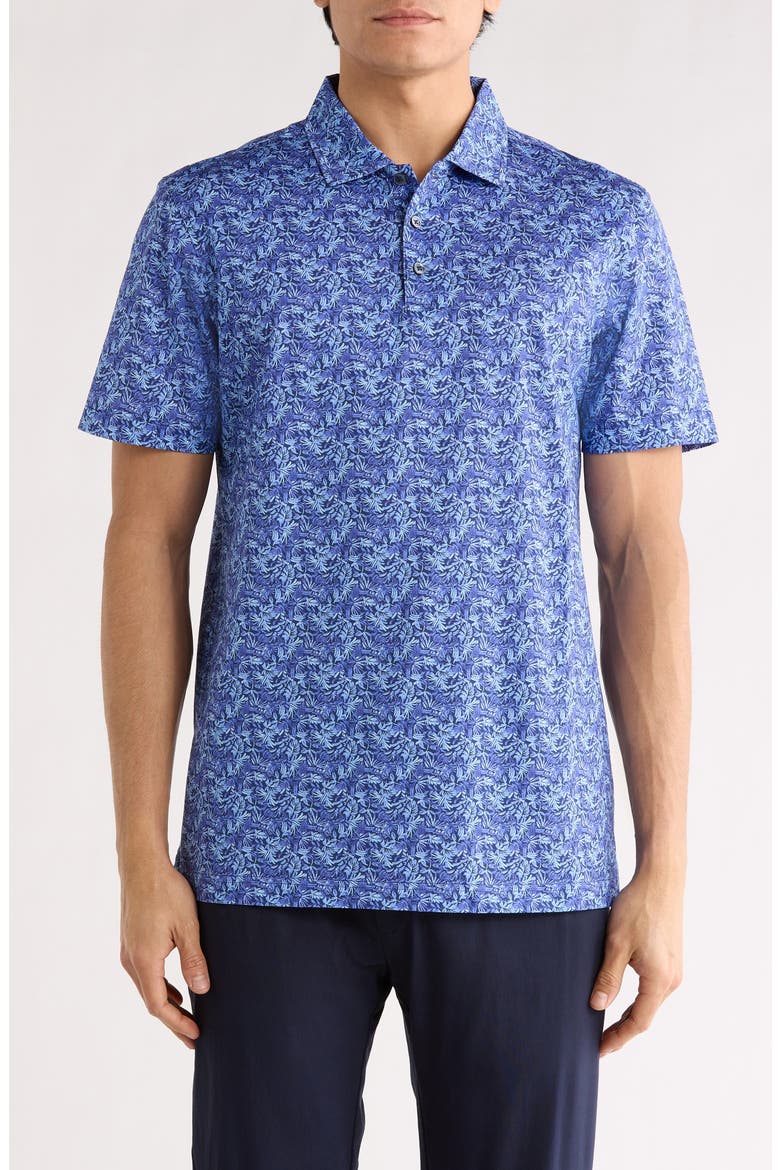 Victor OoohCotton® Leaf Polo, Main, color, NAVY