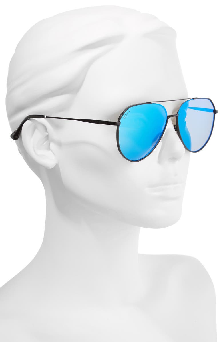 DIFF Dash 58mm Aviator Sunglasses, Alternate, color, 