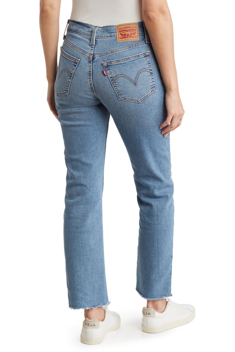 Wedgie Straight Leg Jeans, Alternate, color, NIGHT SIGHT