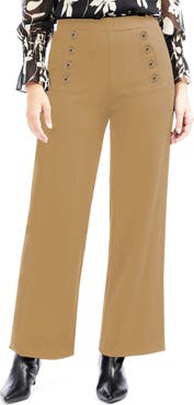 Ellen Tracy Sailor Wide Leg Pull-On Pants