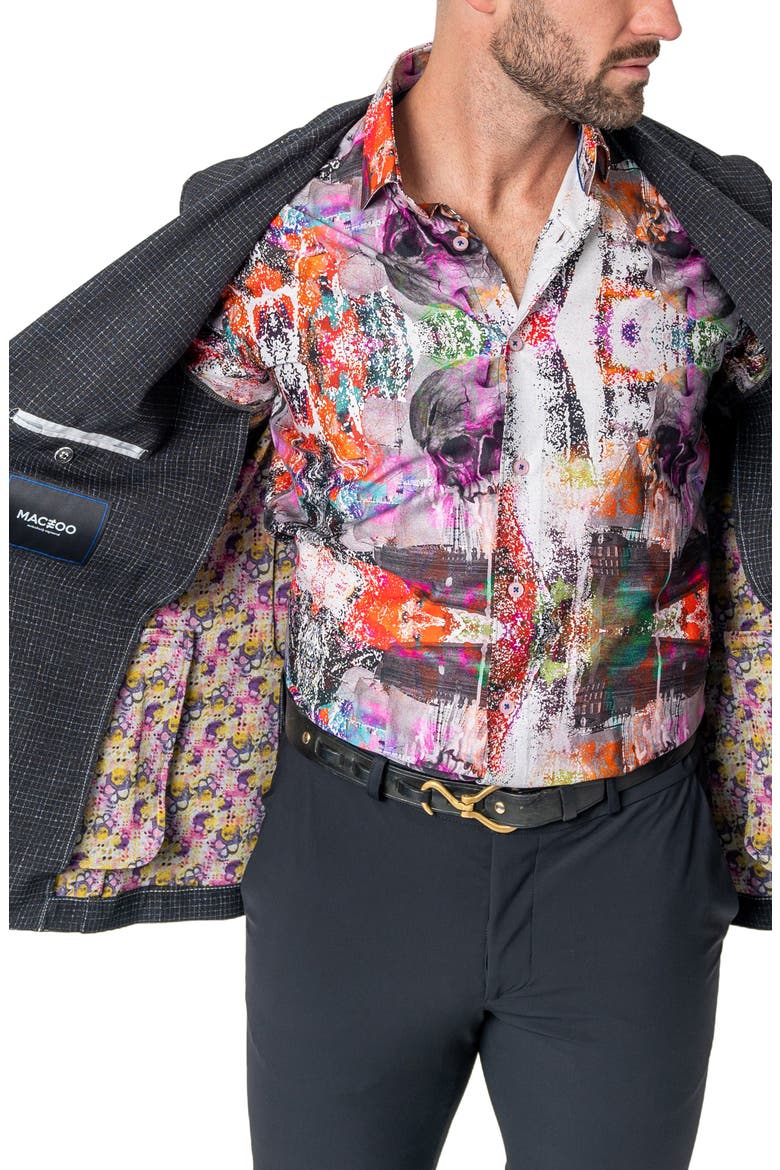 Unconstructed Squared Blazer, Alternate, color, BLACK