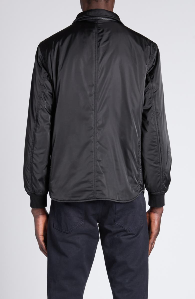 TOM FORD Microfiber Techno Satin Jacket, Alternate, color, Lb999 Black