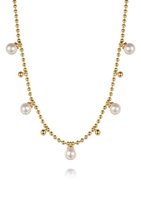 Bujukan Freshwater Pearl Charm Beaded Necklace