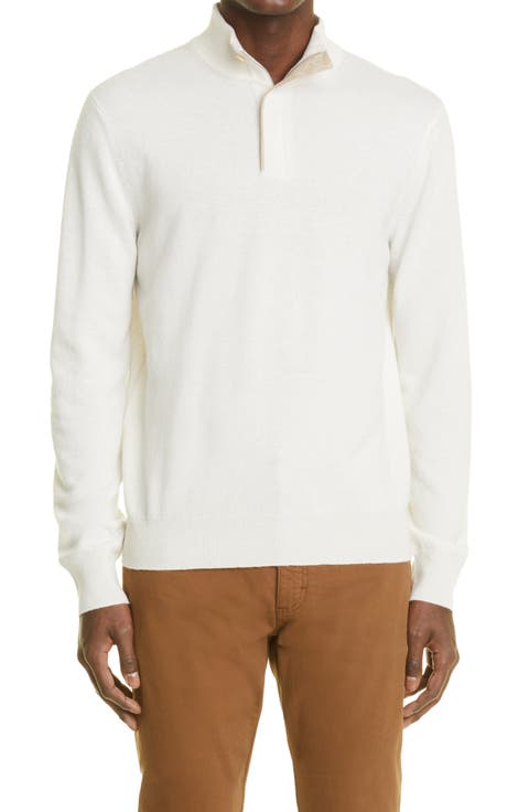 Quarter Zip Cashmere Pullover