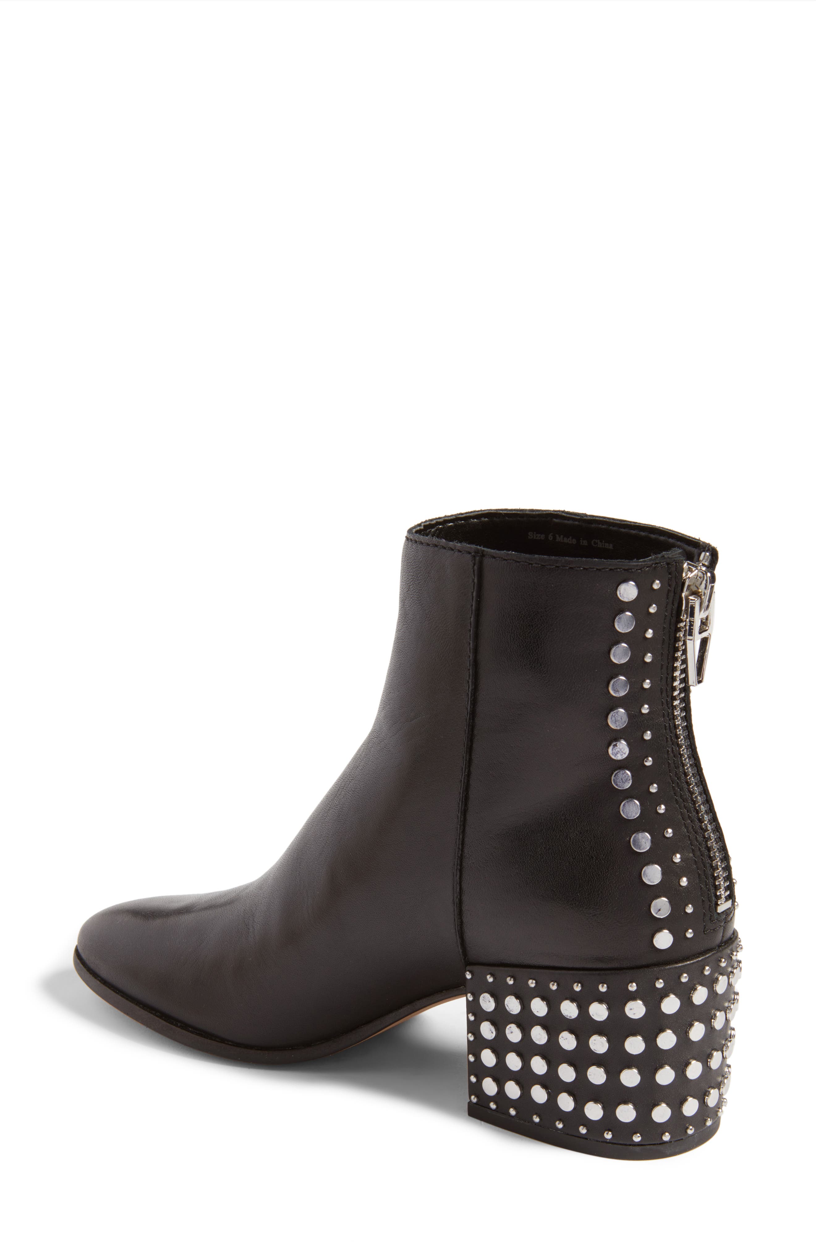 Mazey Block Heel Bootie, Alternate, color, BLACK
