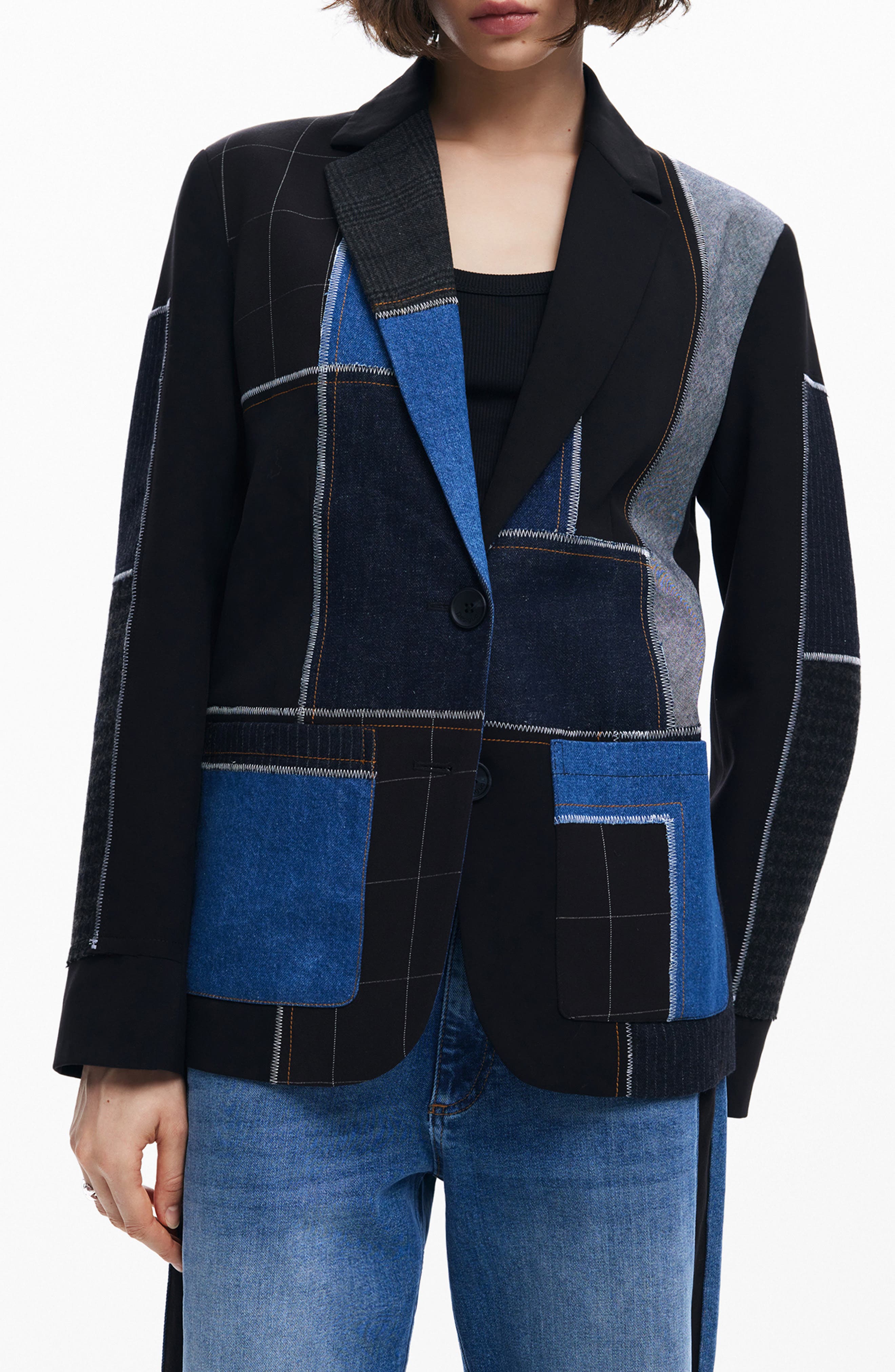 Cordoba Mixed Media Patchwork Jacket