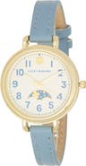 Lucky Brand Round Analog Leather Strap Watch, 34mm