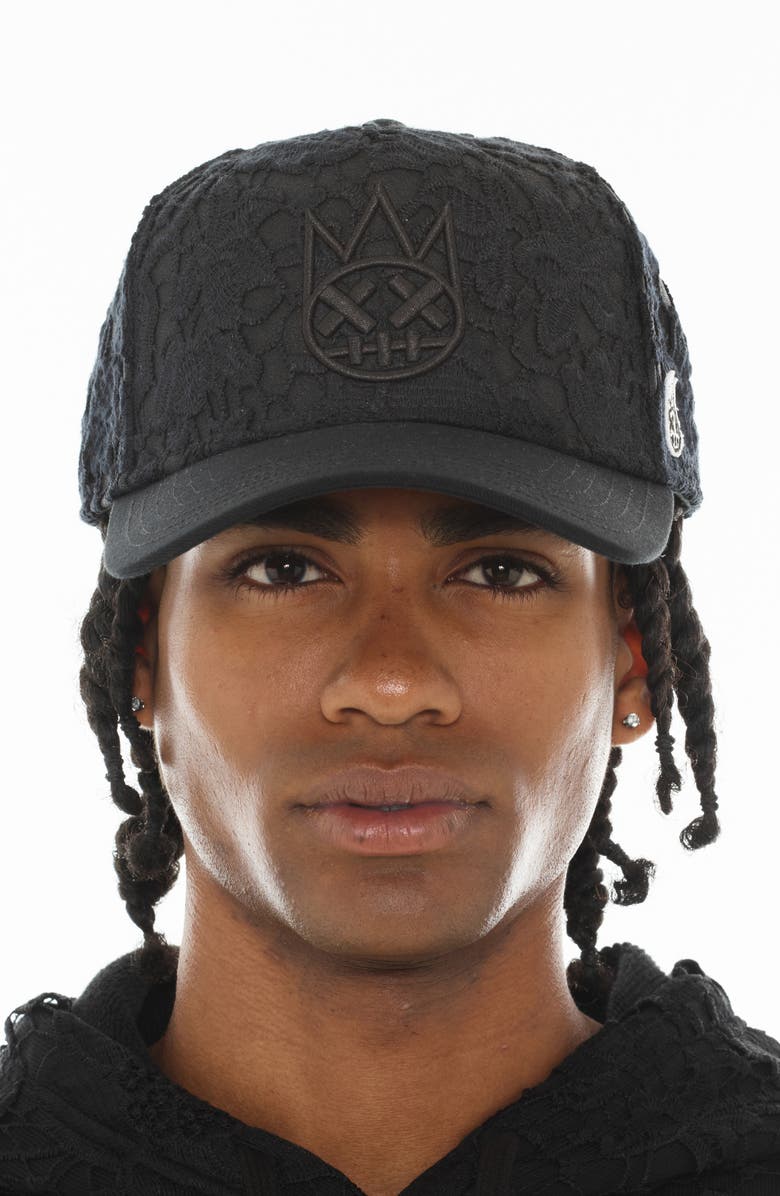 Cult of Individuality Shimuchan Logo Embroidered A-Frame Trucker Hat, Alternate, color, 