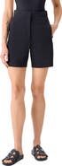 Akris punto Filia High Waist Cotton Gabardine Shorts