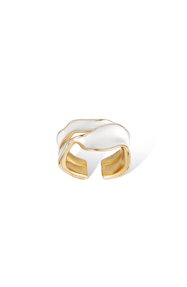 RC RETRO CHIC Breeze Ring, Main, color, Gold & White