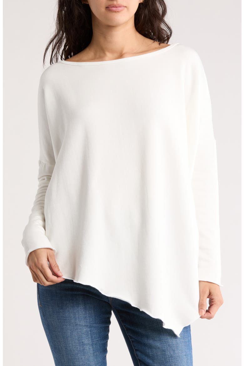 Asymmetric Hem Sweater, Main, color, IVORY