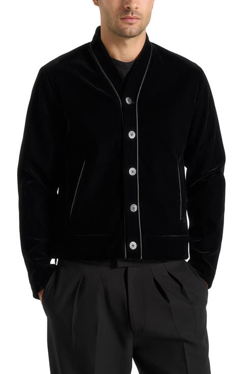 Nassim Velvet Jacket With Contrast Piping