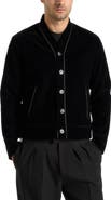 Manière De Voir Nassim Velvet Jacket With Contrast Piping